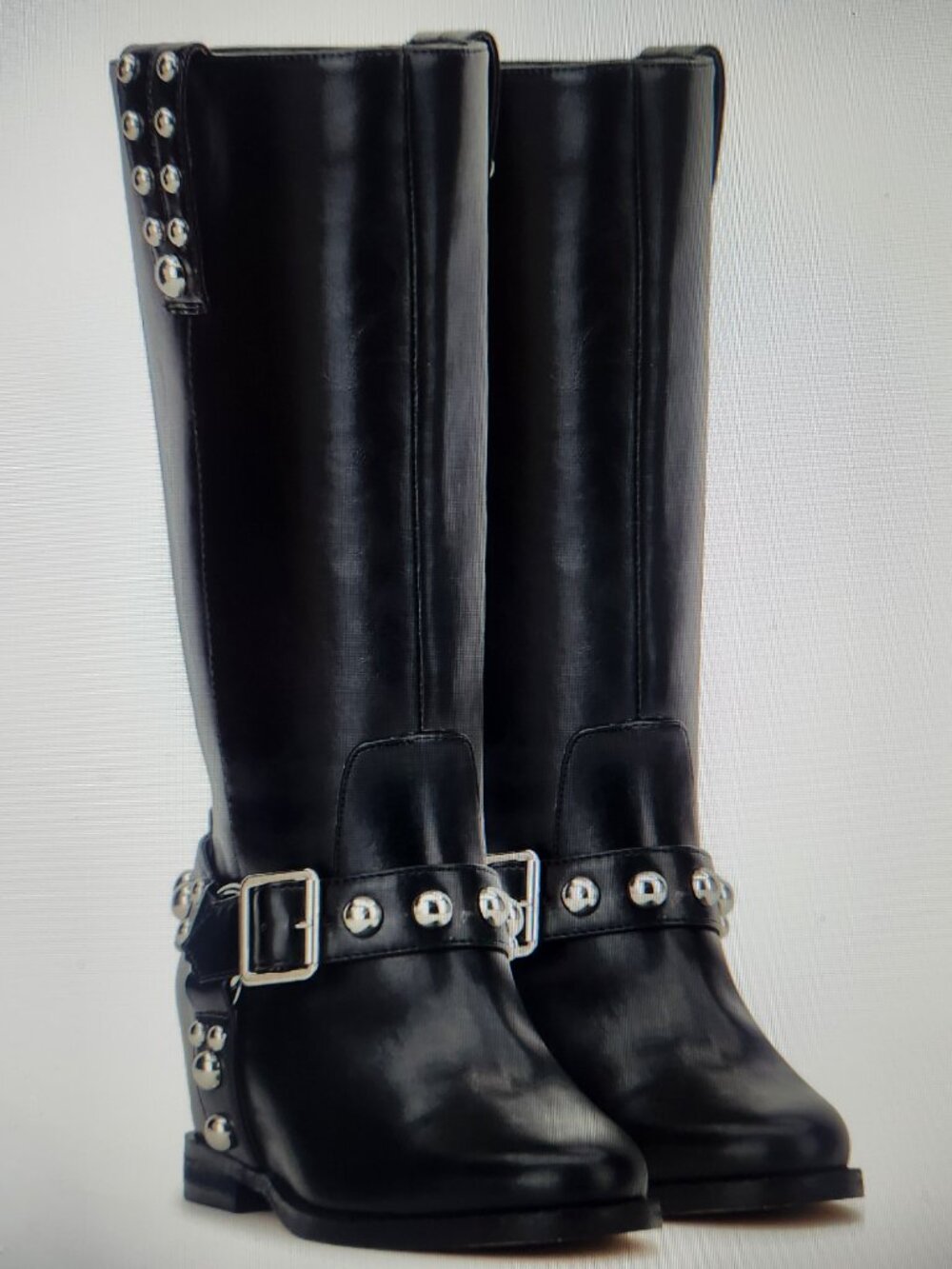Jessica Simpson Black "Milley" Studded Boots. NIB. Size 7.5